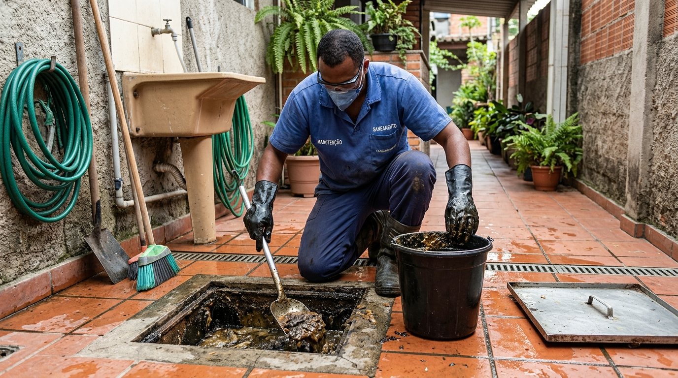 Limpeza de Caixa de Gordura Comercial em Itajaí‑SC