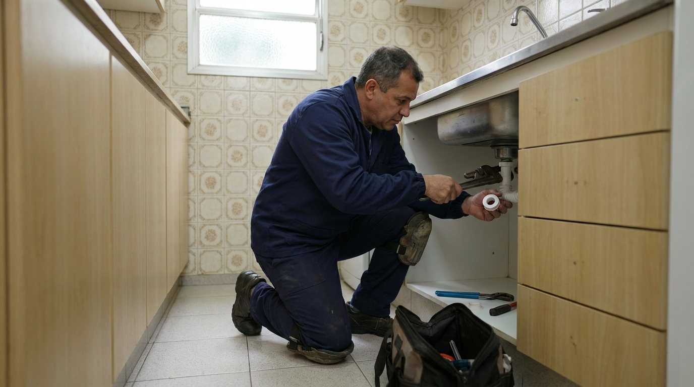 Reparo Hidráulico na Cozinha em Itajaí‑SC